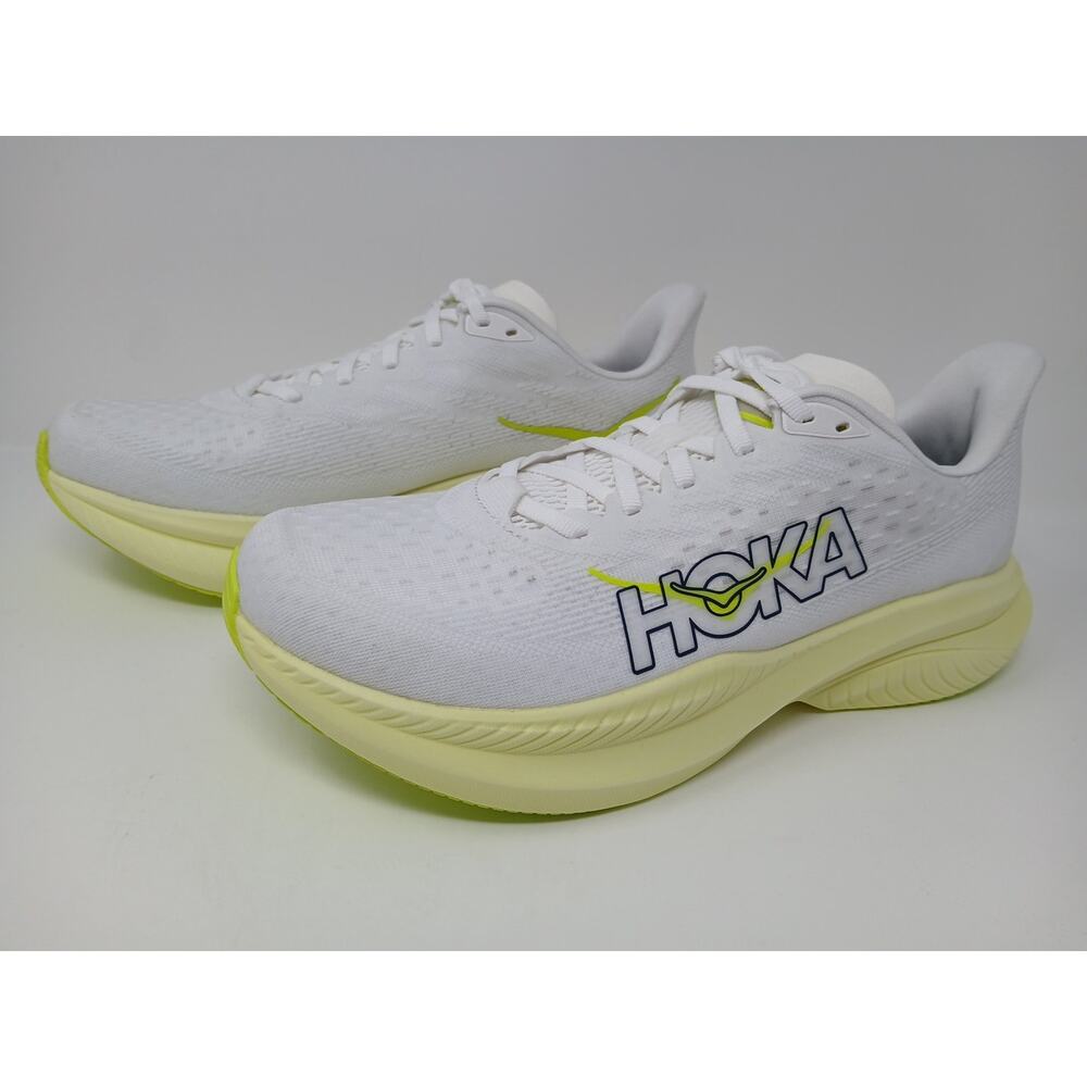 HOKA Mach 6 in the White Neon Hoka Citrus Women’s US Size 10.B New 1147810/WNH - Picture 8 of 16